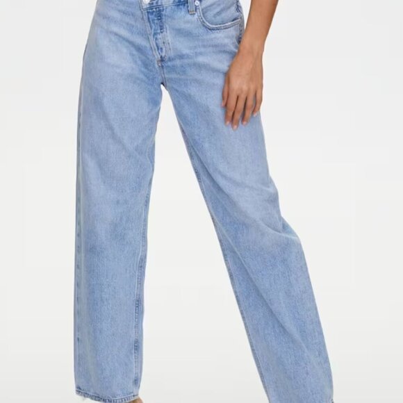 agolde Denim - AGOLDE Criss Cross Jeans Size 22 Light Blue